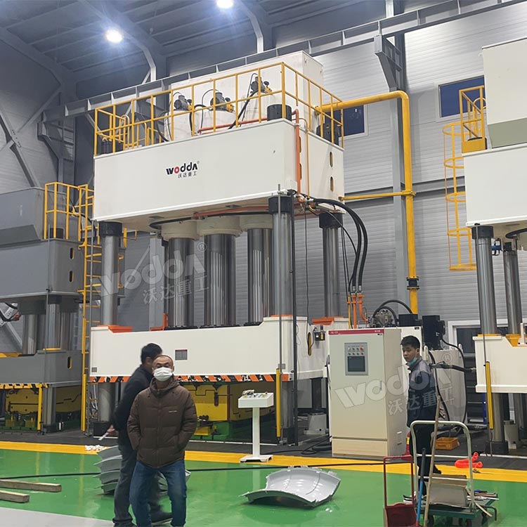 模壓玻璃鋼冷卻塔風筒成型液壓機試機 模壓玻璃鋼冷卻塔風筒成型液壓機試機